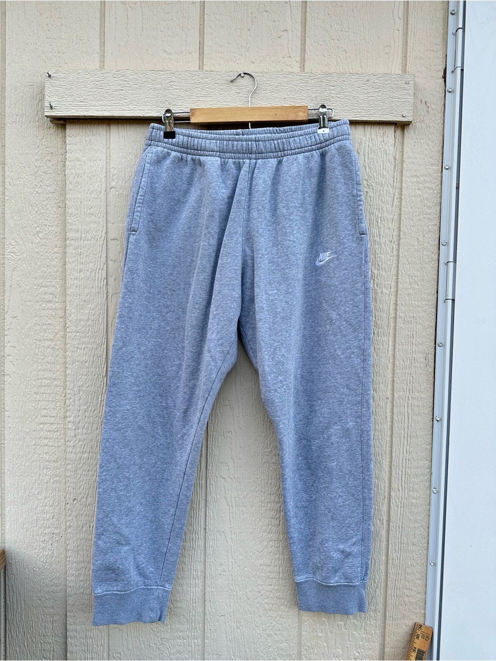 Nike baggy Mens Size XL Fleece Gray Jogger Sweatpants w/ Drawstring And Pockets